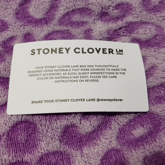 NWT Stoney Clover White and Clear Makeup Bag Lg - Picture 9 of 9